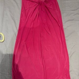 Forever 21 Hot Pink Twist-Front Dress size M